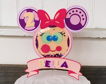 Oh Toodles Shaker Cake Topper Mickey Mouse Clubhouse Birthday Party Decor Quoodles Cake Topper 2nd Birthday Party Decor