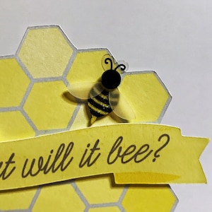Bee Cupcake Toppers - Gender Reveal Cupcake Toppers - Bee Baby Shower - Baby Shower Cupcake Toppers - What Will It Bee - Bee Party Decor