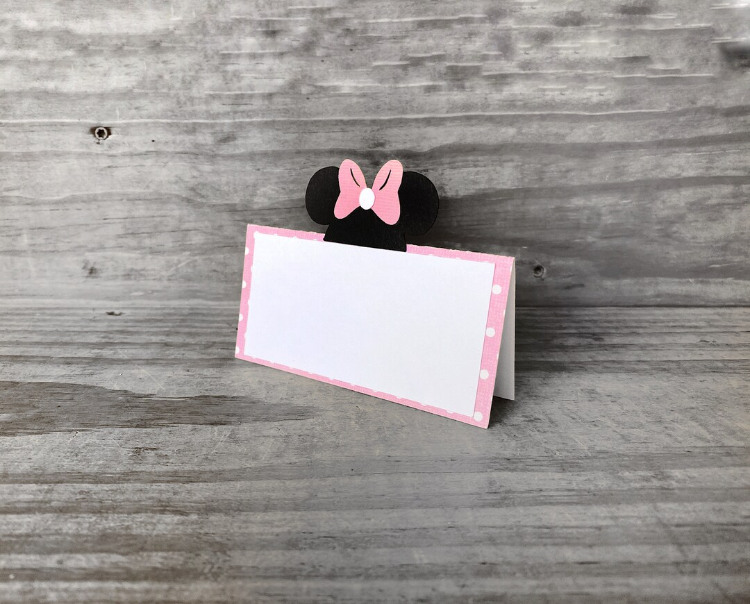 Minnie Mouse Place Cards Minnie Mouse Food Tent Minnie Mouse Labels ...