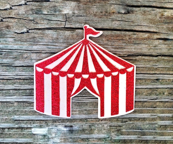 Carpa de circo troquelada, decoración de fiesta de cumpleaños de