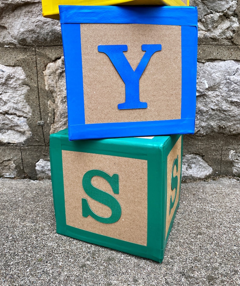 Toy Story Theme Alphabet Block Decor Toy Story Birthday Party Etsy