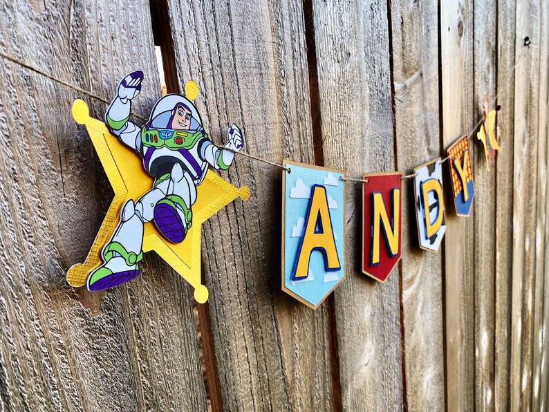 Toy Story Custom Birthday Banner Toy Story Birthday Party Etsy