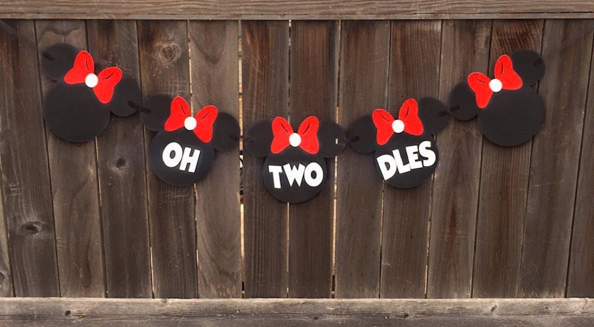 RICHHHA Glitzer-Banner "Oh Twodles" – Perfekt Für 2. Geburtstag, Keine Bastelei Nötig!