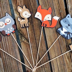 Woodland Creature Centerpieces Woodland Animals Woodland Theme Decor Woodland Baby Shower Woodland Birthday Party