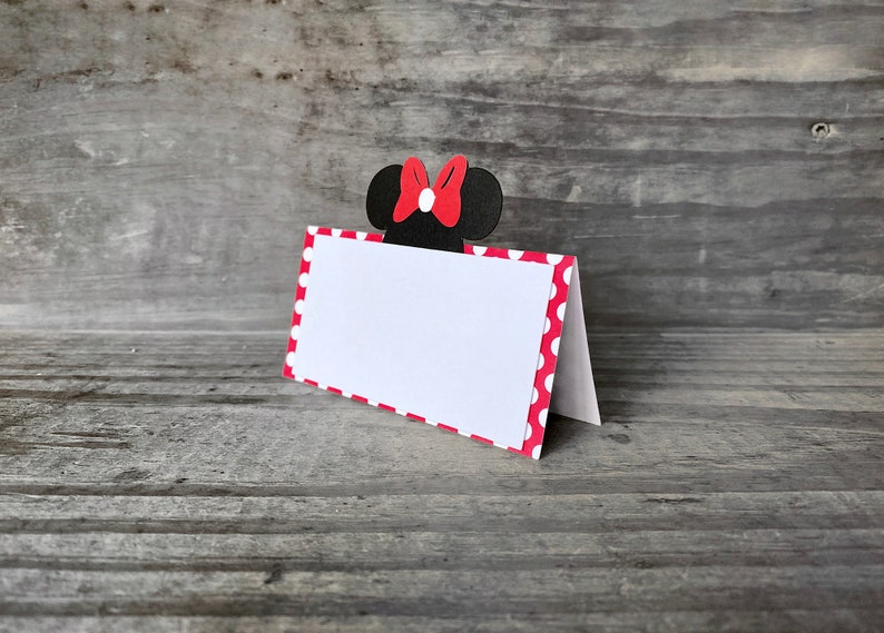 Minnie Mouse Place Cards Minnie Mouse Food Tent Minnie Mouse | Etsy