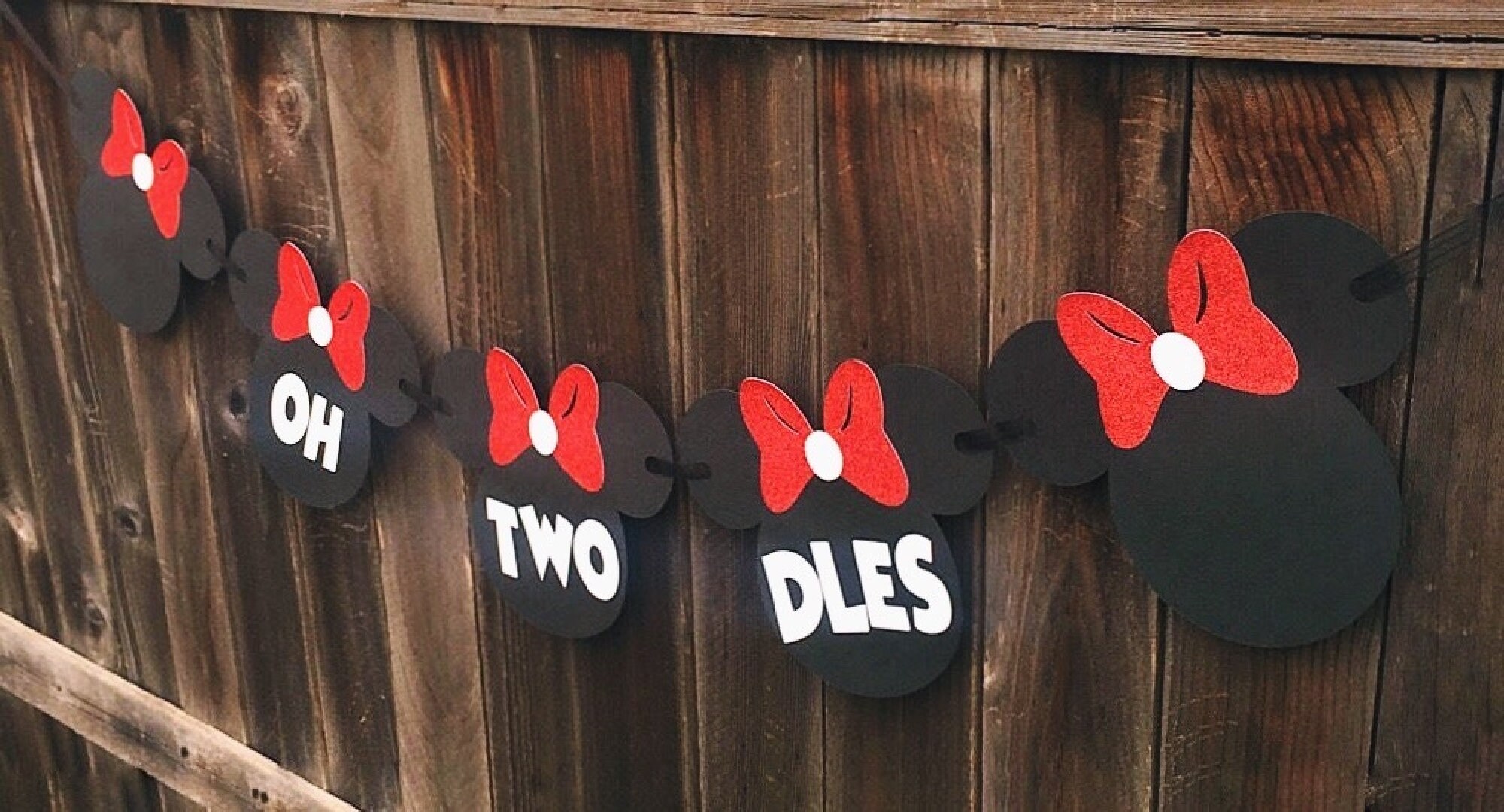 RICHHHA Glitzer-Banner "Oh Twodles" – Perfekt Für 2. Geburtstag, Keine Bastelei Nötig!