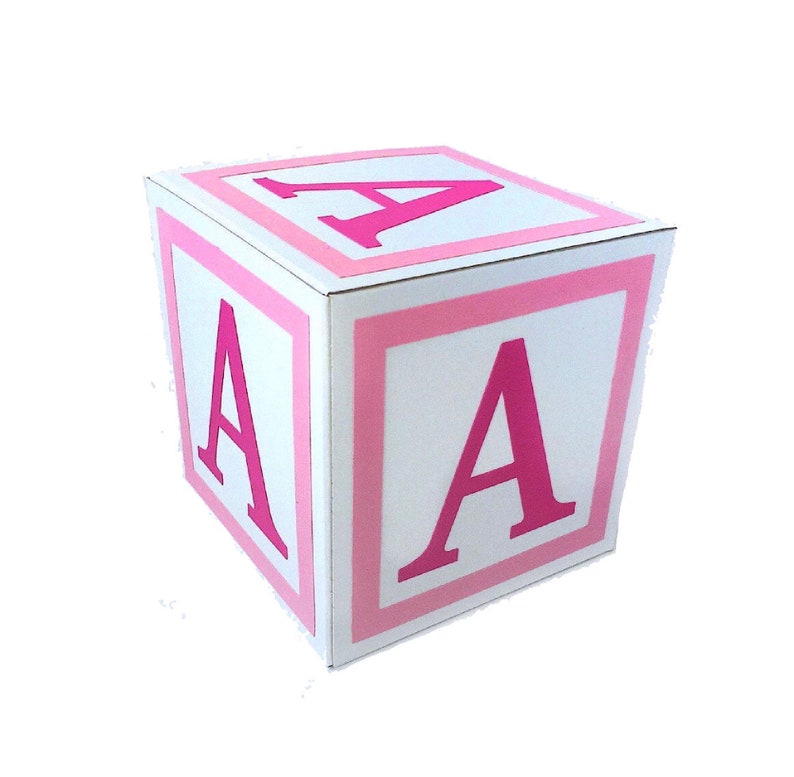 Baby Shower Alphabet Blocks ABC Baby Blocks 3D Block Letters Nursery Decor Baby Shower Centerpieces Block Letters Cake Smash Decor imagem 3