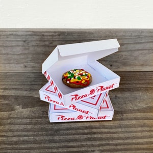 Toy Story Pizza Planet Pizza Boxes Toy Story Birthday Party Pizza Box Party Favors Pizza Box Party Decor