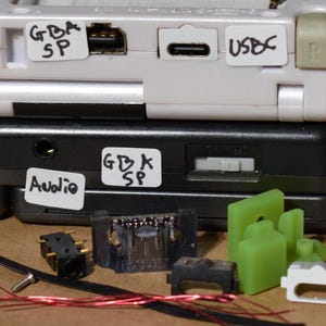 Nintendo GBASP  DIY USBC charge port and audio jack kit