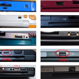 Mail-in-service voor vervangende USB-C-oplaadpoort voor 3DS/3DSXL/N3DS/N3DSXL/DSL/2DS/2DSXL/DSi/DSiXL