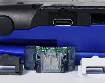 Nintendo DS (original)  DIY USB-C Replacement charge port w/ Jig+Bezel