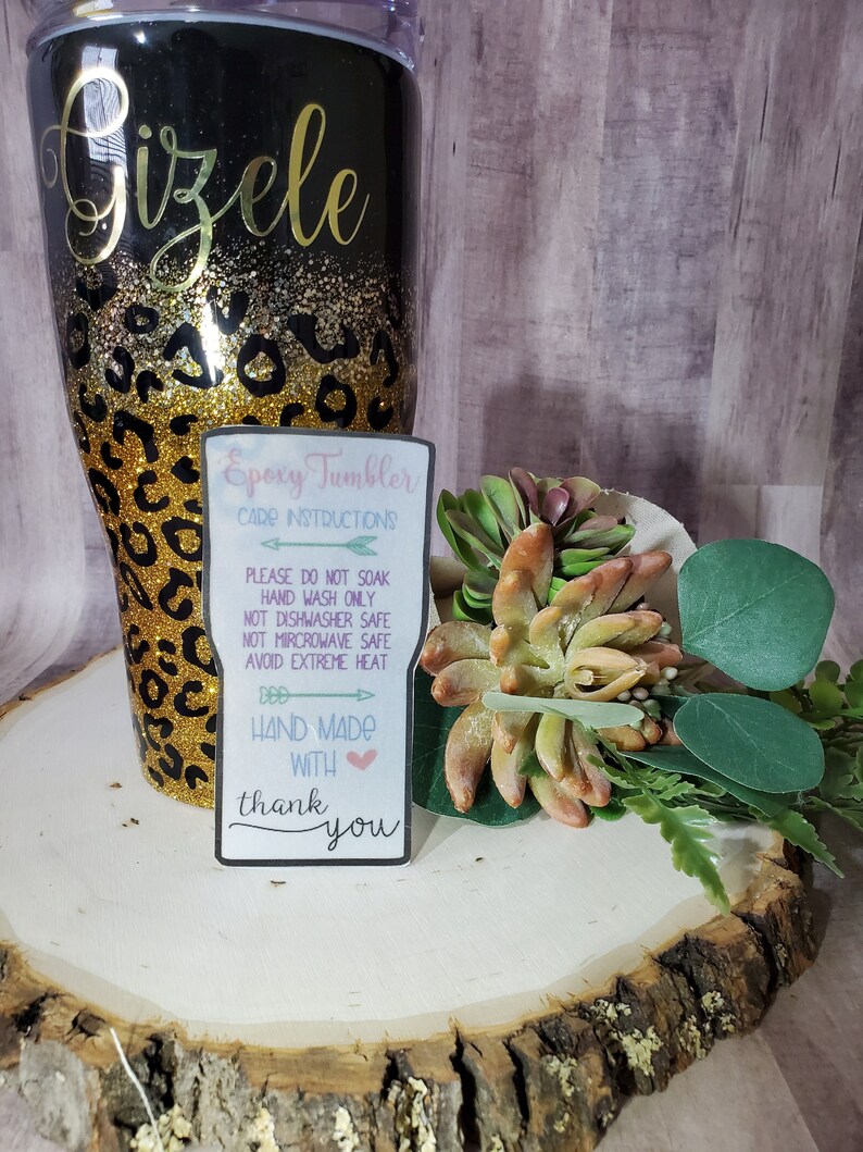 Epoxy Tumbler Printable Care Instructions DOWNLOAD ONLY Etsy