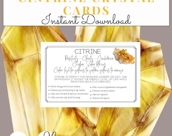 100 Printable Crystal Meaning Cards Plus Editable (Download Now) - Etsy