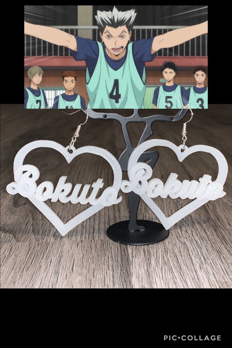 accessories accessory custom decoration anime earrings jewelry earrings Bokutou kawaii anime Haikyuu gift custom earrings cute
