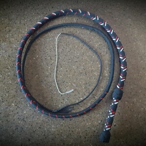 Handmade 6-Foot Custom Paracord Bullwhip – Crafted for Performance, Trick Cracking, and Display