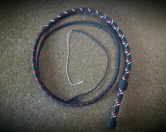 Frusta in paracord personalizzata fatta a mano da 6 piedi - Progettata per prestazioni, trick cracking ed esposizione