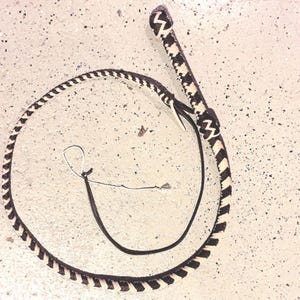 Handmade 4-Foot Custom Paracord Bullwhip – Crafted for Performance, Trick Cracking, and Display