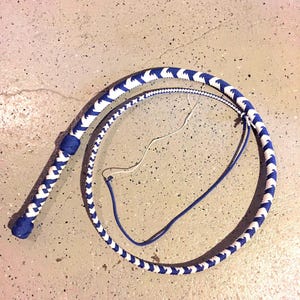 Handmade 8-Foot Custom Paracord Bullwhip – Crafted for Performance, Trick Cracking, and Display