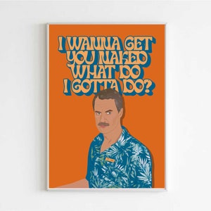 The White Lotus - Armond - I wanna get you naked what do I gotta do? Wall Art Print