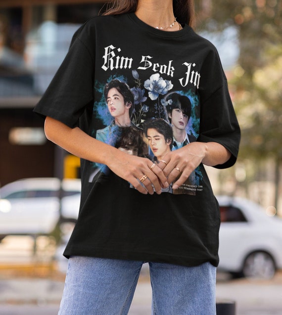 Kim Seok Jin BTS T-shirt: Kpop 90s Vintage Style Tee - Etsy