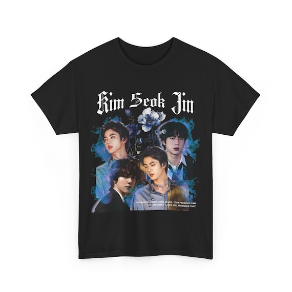 Kim Seok Jin BTS T-shirt: Kpop 90s Vintage Style Tee - Etsy