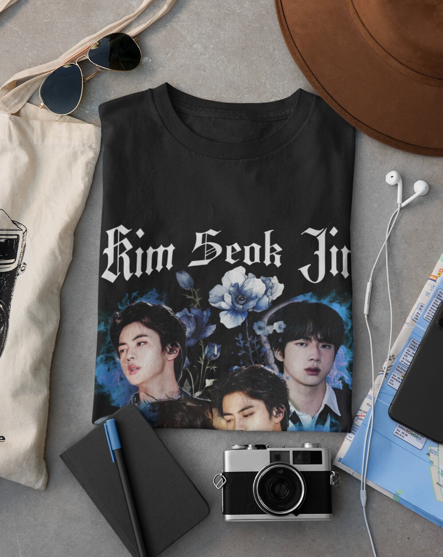 BTS Kpop Kim Seok Jin Korean Artist 90s Bootleg Classic