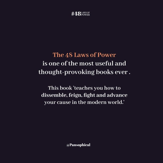 48 Laws of Power by Robert Greene Poster 18x24 Premium Poster Photo Paper  Print 