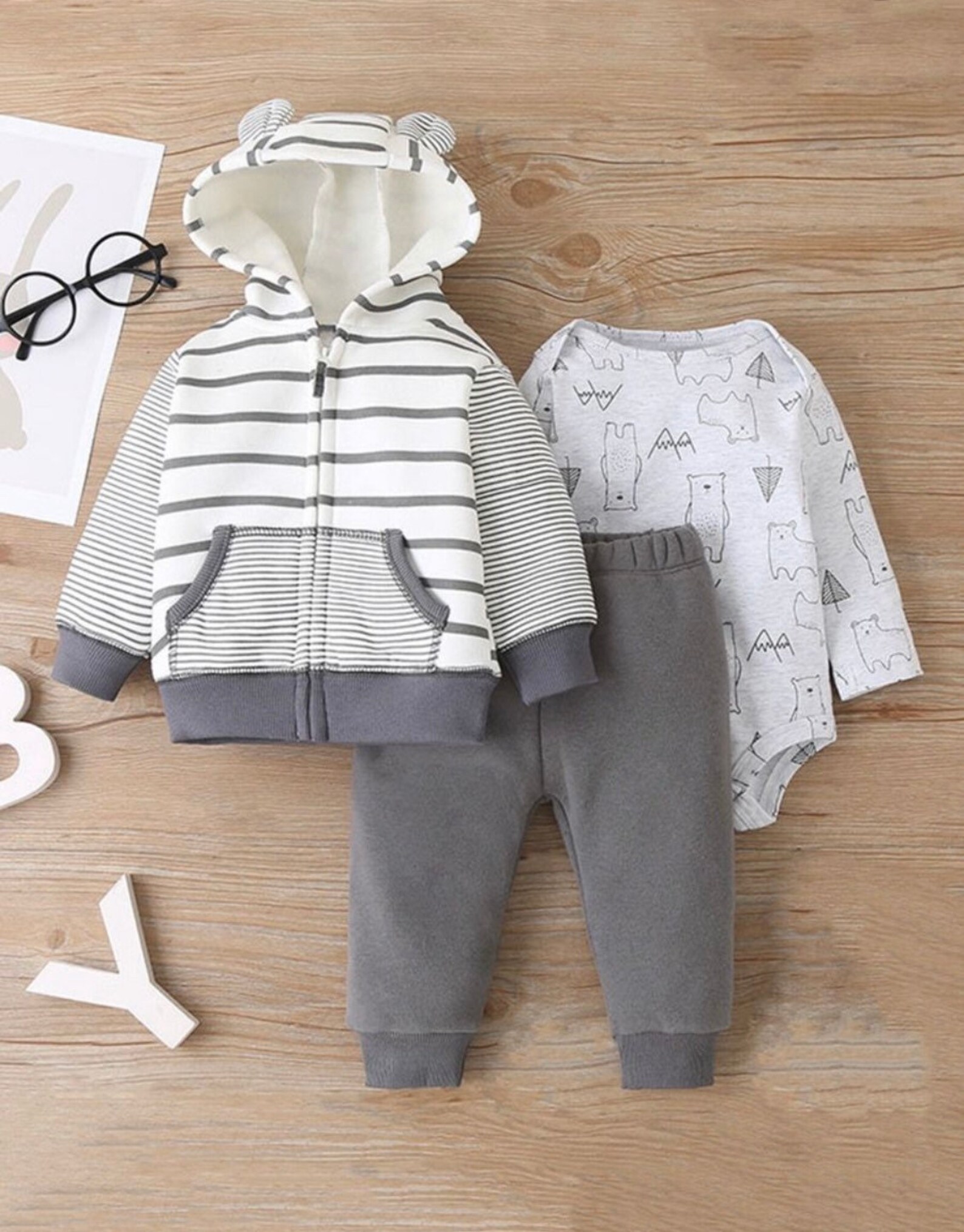 Baby Hoodie Setbaby Clothesbaby Boy Outfitnewborn Baby Pants Setinfant