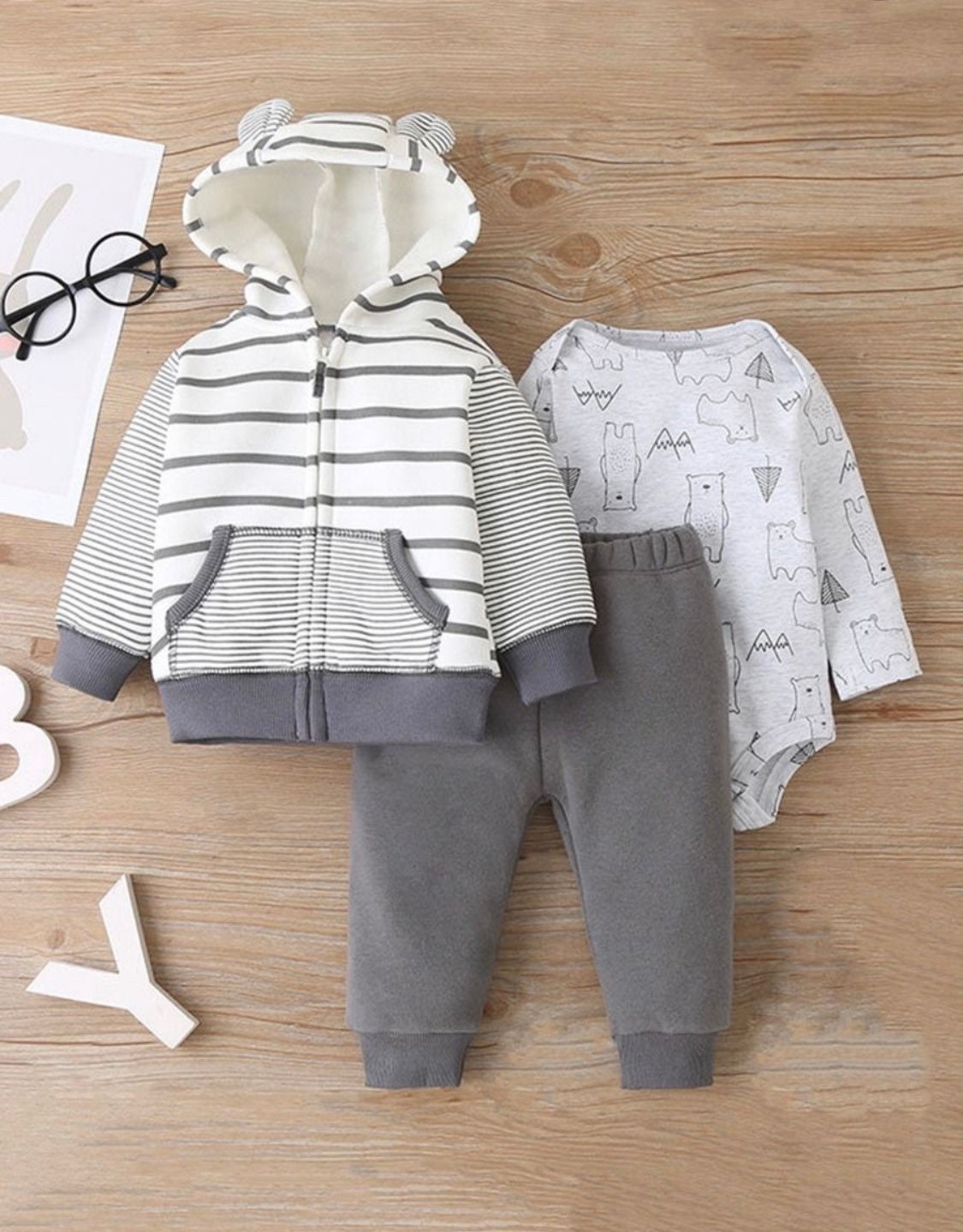 Baby Hoodie Setbaby Clothesbaby Boy Outfitnewborn Baby Pants Setinfant ...