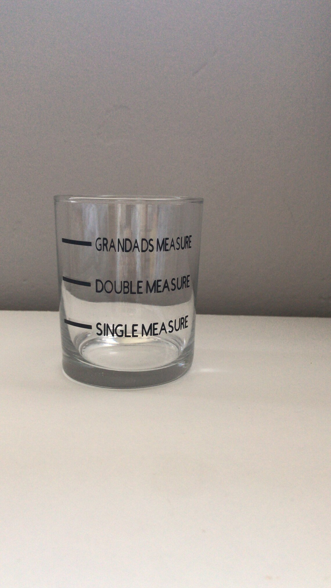 Whisky glass/ small measure/double measure/ grandads measure/ Etsy