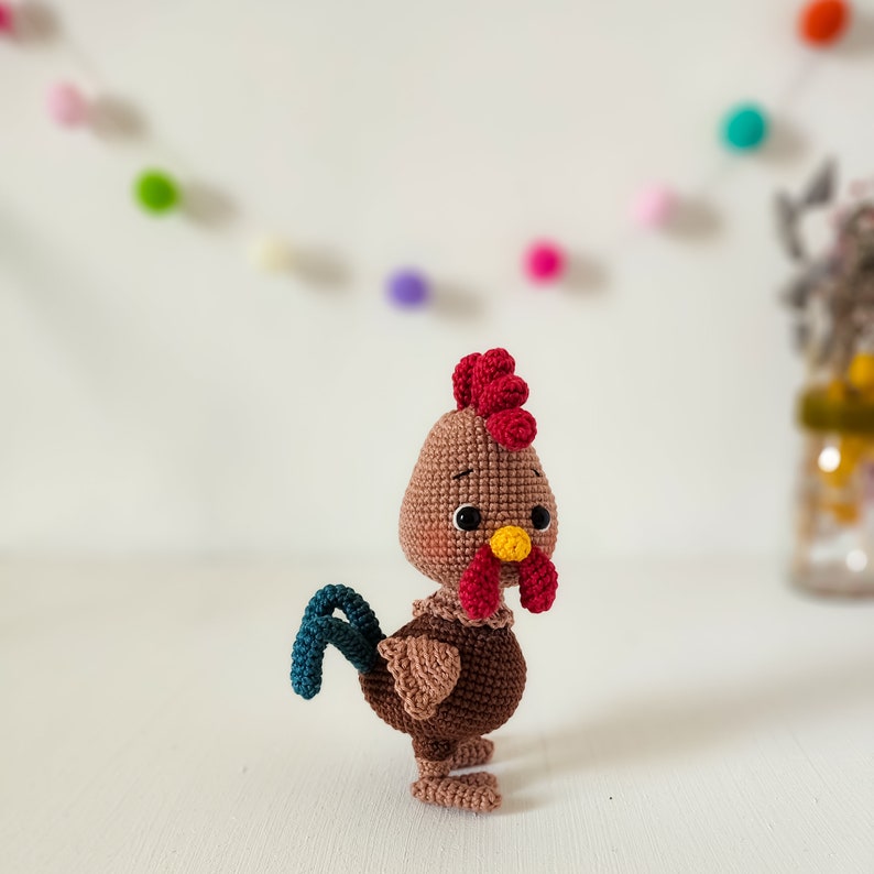 Amigurumi Rooster English Pattern zdjęcie 1