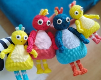 4 en 1/Motif anglais Amigurumi Twirlywoos