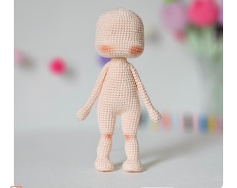 Amigurumi Body Base Crochet Pattern – Create Custom Characters – English + Spanish PDF Instant Download