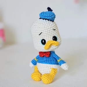 Amigurumi Crochet Pattern_ Keychain Mini Duck – Cute Duck  Doll – Small Stuffed Toy PDF – Cartoon Character DIY – English Tutorial