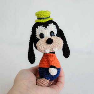Amigurumi Crochet Pattern_ Keychain Mini Silly Dog Character–Cartoon Dog Doll – Small Stuffed Toy PDF_Cartoon Character DIY–English Tutorial