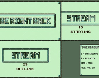Animated Twitch Backgrounds Overlay Retro Misty Theme