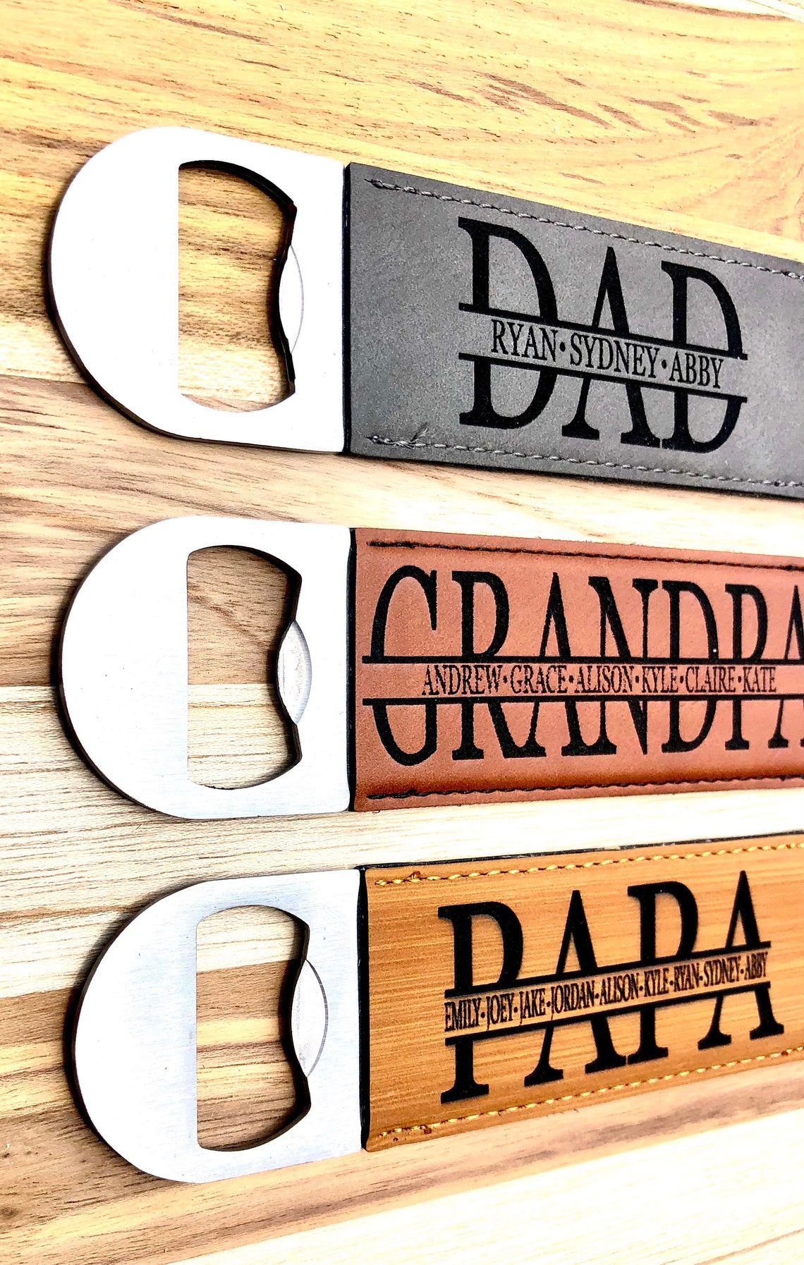 Fathers Day Personalized Bottle Opener Customized Engraved Etsy
