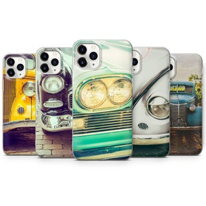Retro cars Phone Case Cover for iPhone 7, 8+, XS, XR, 11PRO & Samsung S10, S20, A9, J6, HUAWEI P20 P30 Pro R12