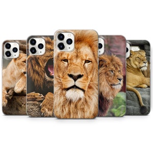 Lion Phone Case Cover voor iPhone 7, 8 +, XS, XR, 11PRO & Samsung S10, S20, A9, J6, HUAWEI P20 P30 Pro R11