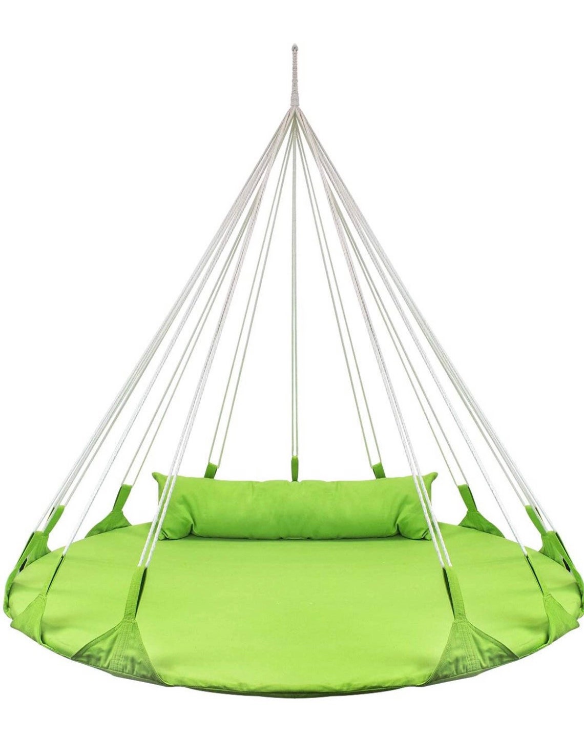 Large hanging swing. Choice of green or white. Indoor or Etsy