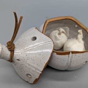 Ceramic Handmade Garlic Keepers