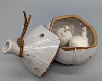 Ceramic Handmade Garlic Keepers