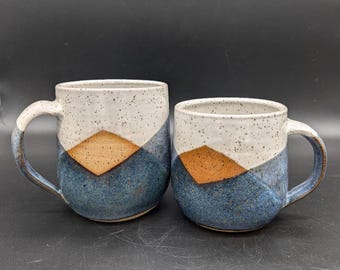 Speckled Multicolored Ceramic Blue Ridge Mountain Mug