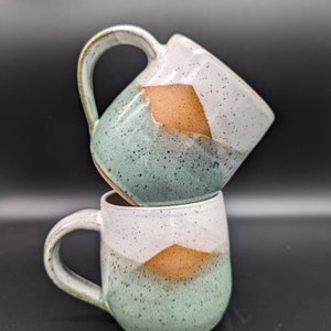 Rainy Spring Ridge Mountain Mug Speckled Multicolored Ceramics