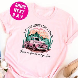 Heart Like a Truck Shirt, Cowgirl Song Shirt, Western Sweatshirt, Country Music Shirt, Song Lyrics Shirt, Retro Truck Tshirt, Country Shirt
