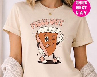 Retro Pumpkin Pie Thanksgiving Shirt: Funny Fall Tee