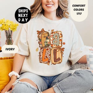 Comfort Colors Preppy Fall Graphic Tee: Cozy Season Pumpkin T-Shirt