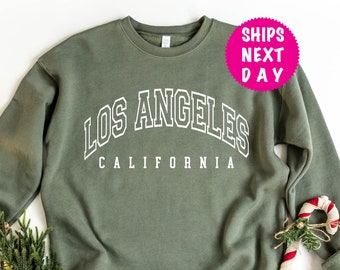 Los Angeles Sweatshirt, Los Angeles California Crewneck, California Gift, California State Shirt, Los Angeles California Vacation Sweatshirt