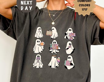 Halloween Speech Therapy Shirt, Comfort Colors Speech Therapist Tee, Spooky SLP Ghost T-Shirt