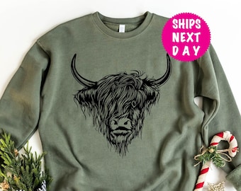 Höglandskon-tröja: Western Farm Animals Crewneck